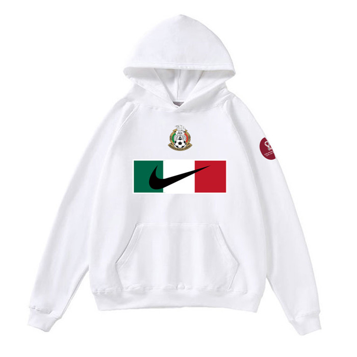 Men's Mexico World Cup Soccer Hoodie White